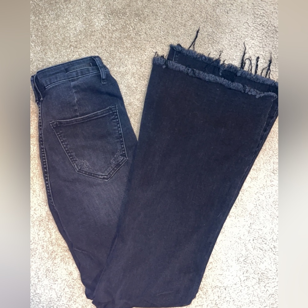 Risen Black Distressed Flare’s